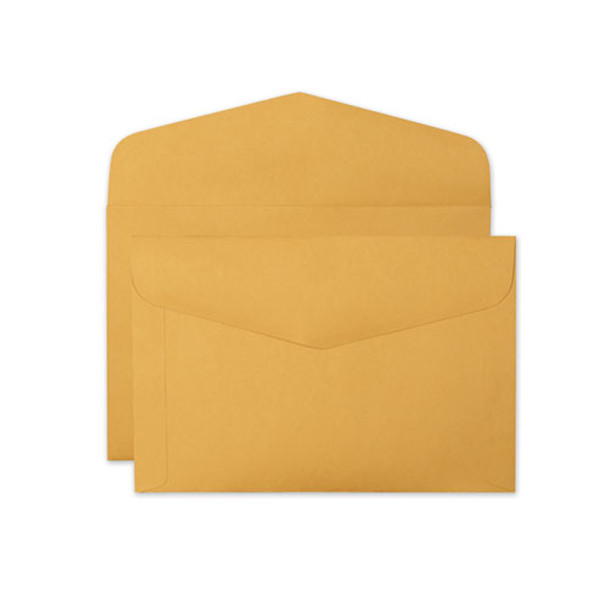 Open-side Booklet Envelope, #15, Hub Flap, Gummed Closure, 10 X 15, Brown Kraft, 100/box