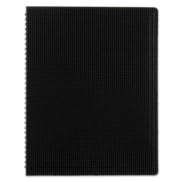 Duraflex Poly Notebook, 1 Subject, Medium/college Rule, Black Cover, 11 X 8.5, 80 Sheets