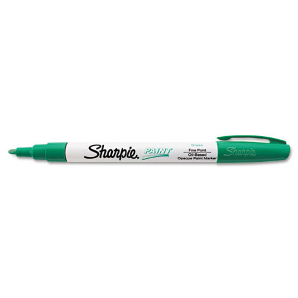 Permanent Paint Marker, Fine Bullet Tip, Green