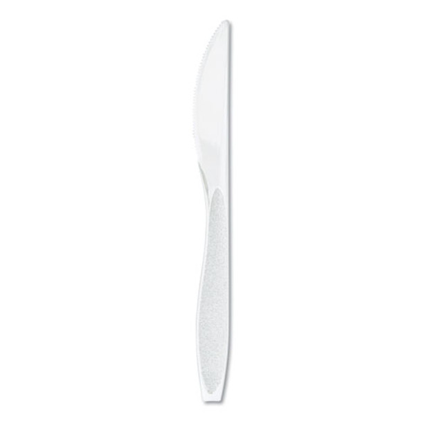 Impress Heavyweight Full-length Polystyrene Cutlery, Knife, White, 1000/carton