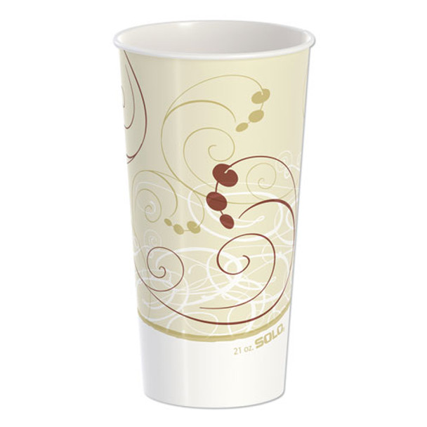 Double Sided Poly Paper Cold Cups, 21 Oz, Symphony Design, 50/pack, 20 Packs/carton