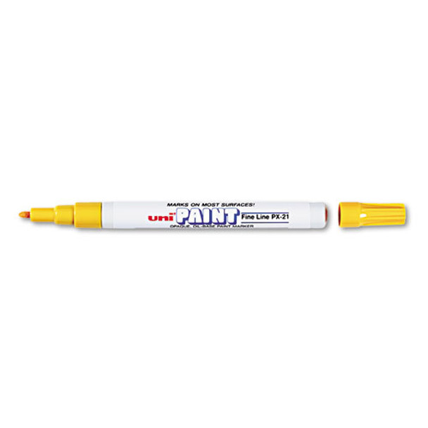 Permanent Marker, Fine Bullet Tip, Yellow