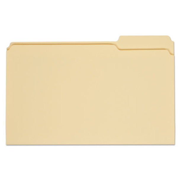 Top Tab Manila File Folders, 1/3-cut Tabs, Right Position, Legal Size, 11 Pt. Manila, 100/box