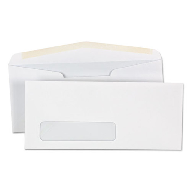 Business Envelope, #10, Commercial Flap, Gummed Closure, 4.13 X 9.5, White, 500/box - IVSUNV35211