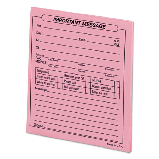 Important Message Pink Pads, 4 1/4 X 5 1/2, 50/pad, Dozen