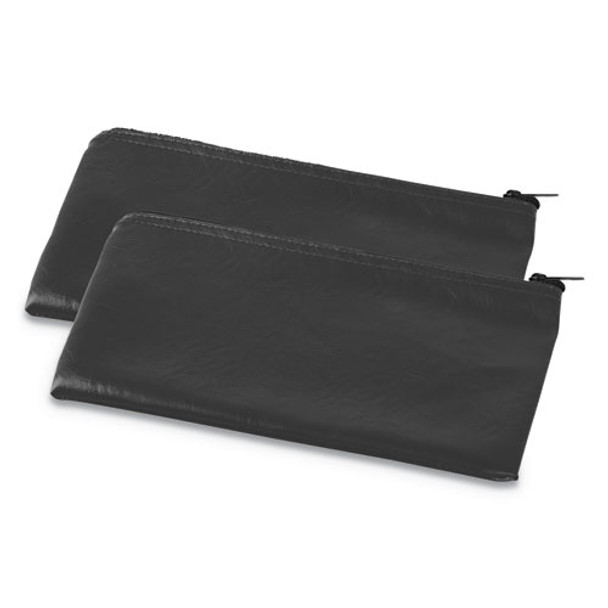 Zippered Wallets/cases, 11w X 6h, Black, 2/pk