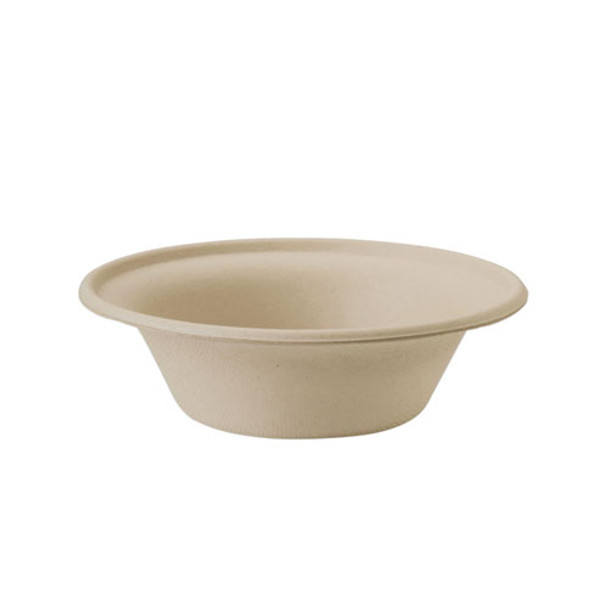 Fiber Bowls, 6" Dia X 1.7", 11 Oz, Natural, 1,000/carton