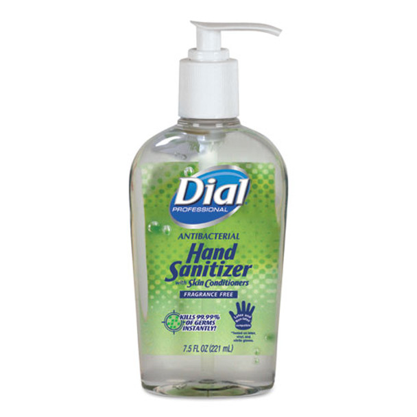 Antibacterial Gel Hand Sanitizer With Moisturizers, 7.5oz Pump Bottle, 12/carton