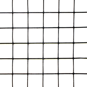 4' x 50' Welded Wire Welded Wire-14 ga. galvanized steel core; 12 ga after Black PVC-Coating, 1" x 1" Mesh
