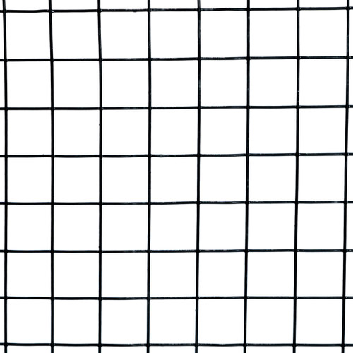2' x 100' Welded Wire-14 ga. galvanized steel core; 12 ga after Black PVC-Coating, 1.5" x 1.5" Mesh