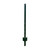 3' Green Steel U-Post with Anchor Plate