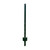 4' Green Steel U-Post with Anchor Plate
