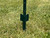 5' Green Steel U-Post with Anchor Plate