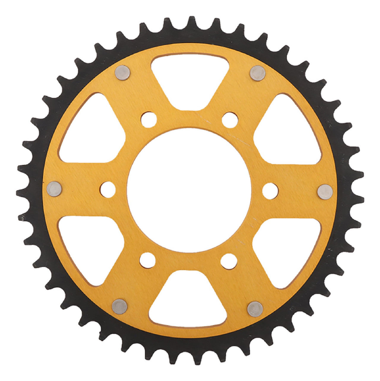 Sorte＋ Supersprox - Steel & Aluminum Gold Stealth sprocket, 43T