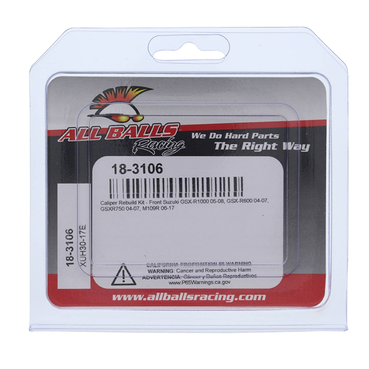 All Balls Front Caliper Rebuild Kit 18-3106 - Suzuki GSX-R 1000 05