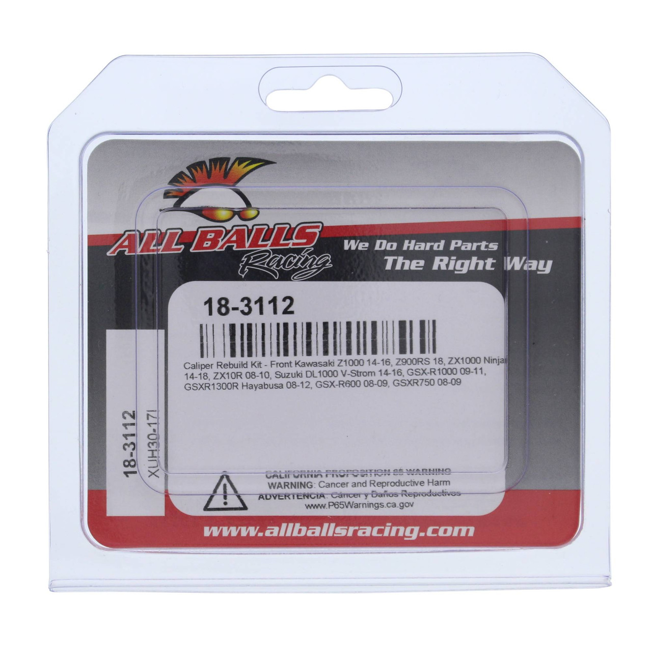 ゲットインザホール　LB100S All Balls Front Caliper Rebuild Kit - Kawasaki Ninja 1000ABS 14 15