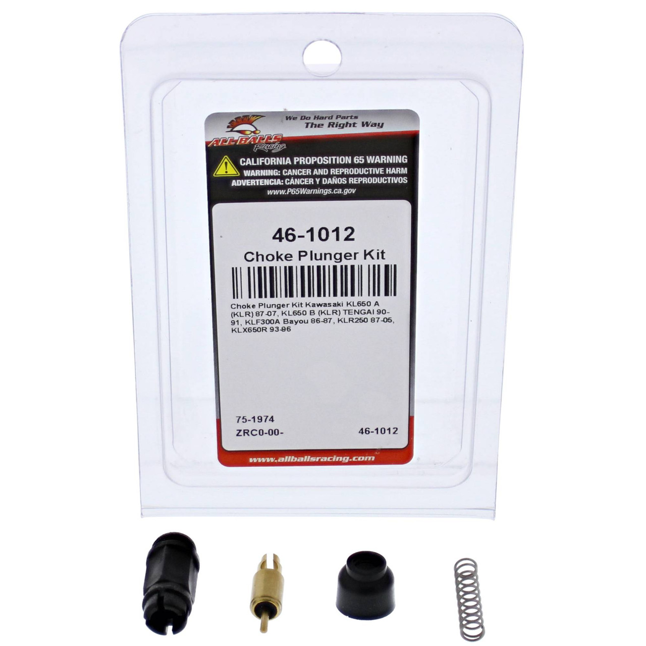 All Balls Choke Plunger Kit (46-1012) - Kawasaki KL650 A (KLR) 87