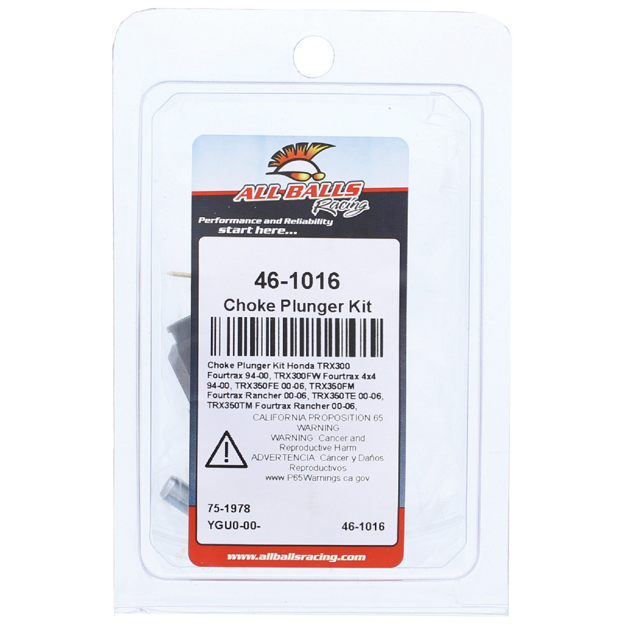 All Balls Choke Plunger Kit (46-1016) - Honda TRX300 Fourtrax 94