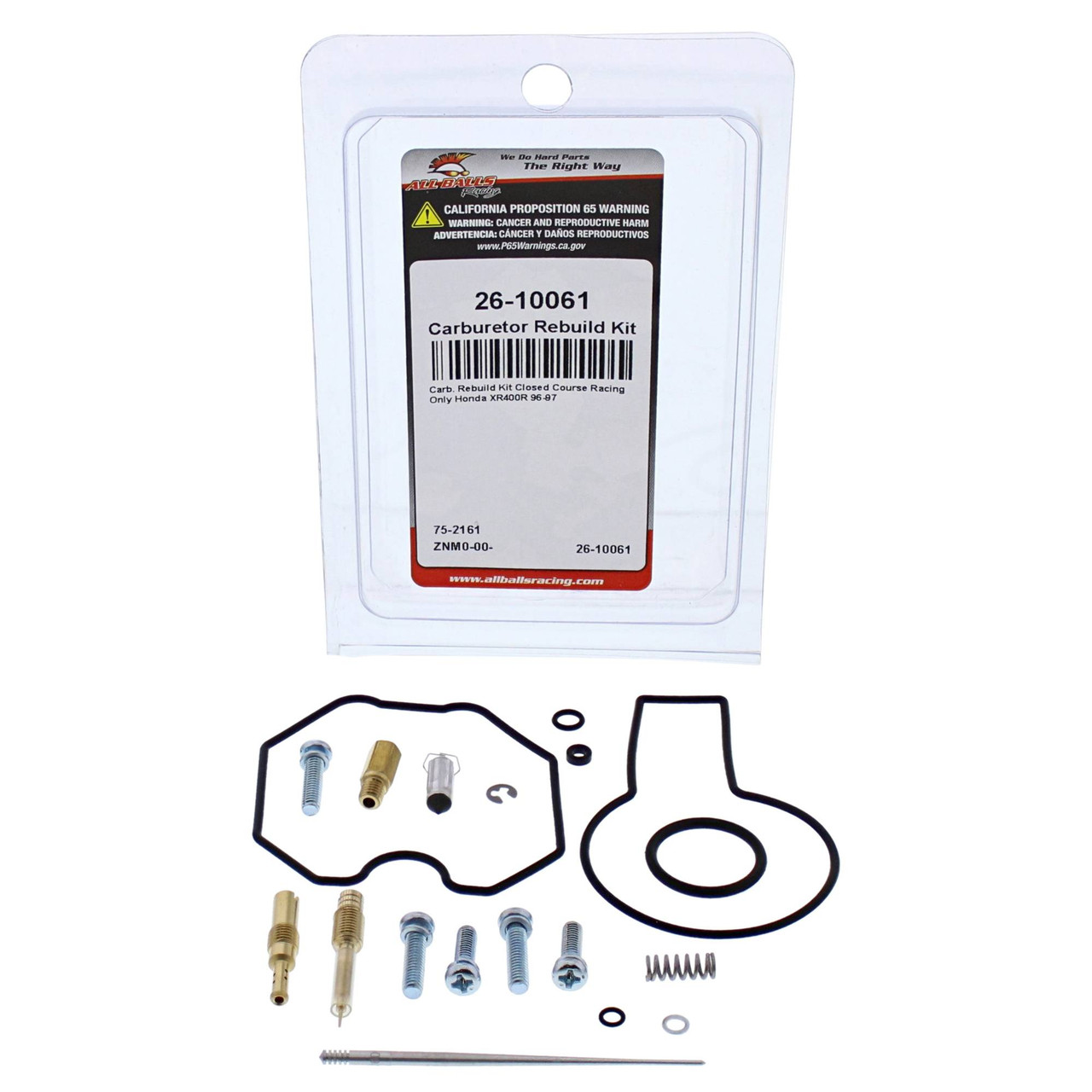 All Balls Carburetor Rebuild Kit (26-10061) - Honda XR400R 96 97 | DBE