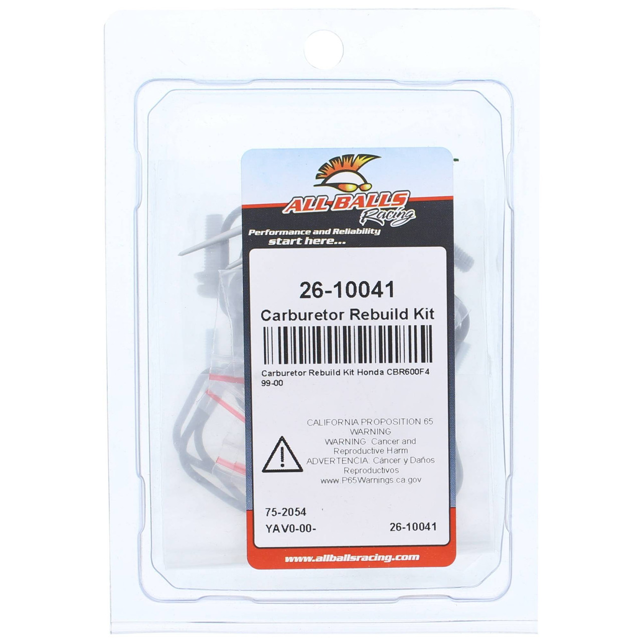 All Balls Carburetor Rebuild Kit (26-10041) - Honda CBR600F4 99 00
