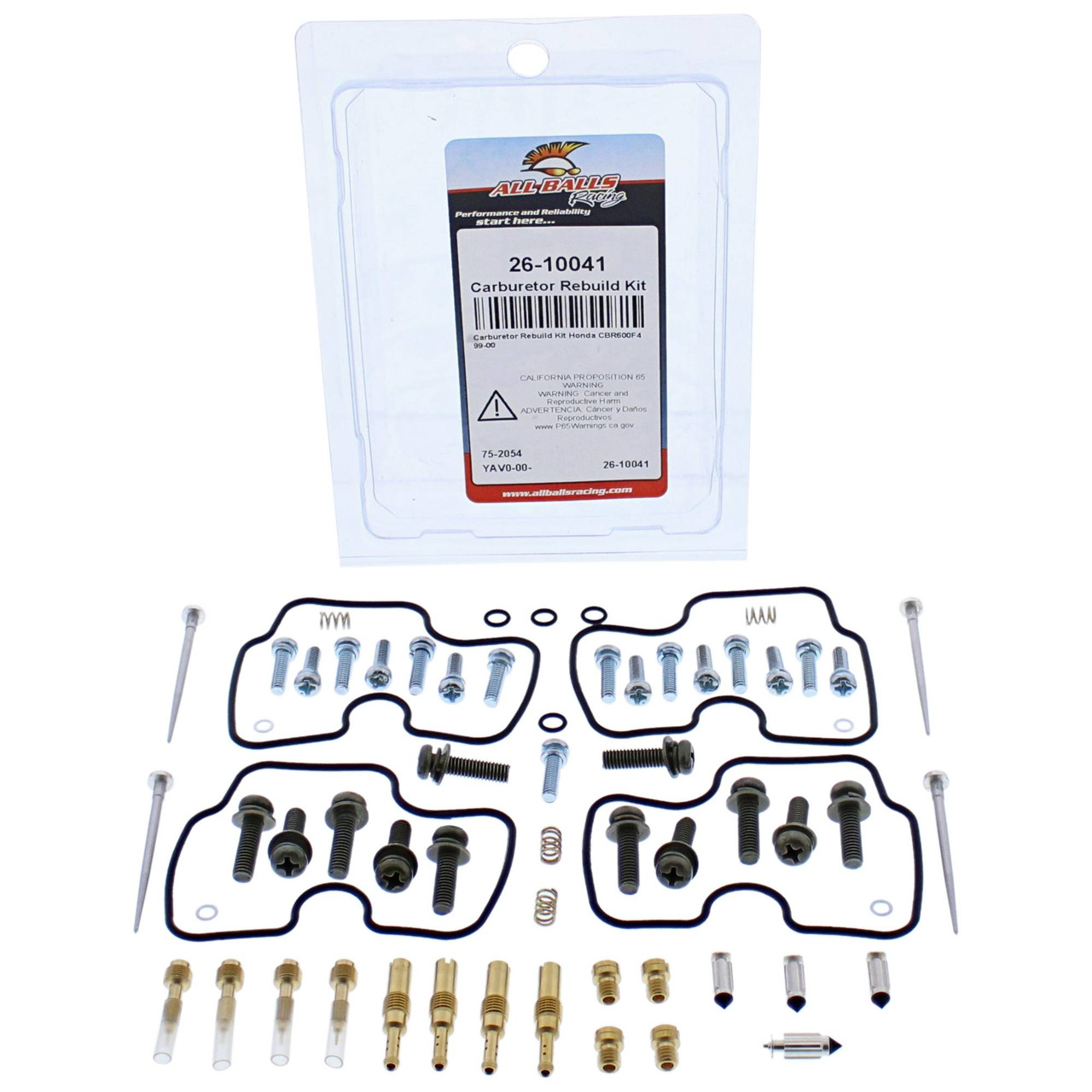 All Balls Carburetor Rebuild Kit (26-10041) - Honda CBR600F4 99 00