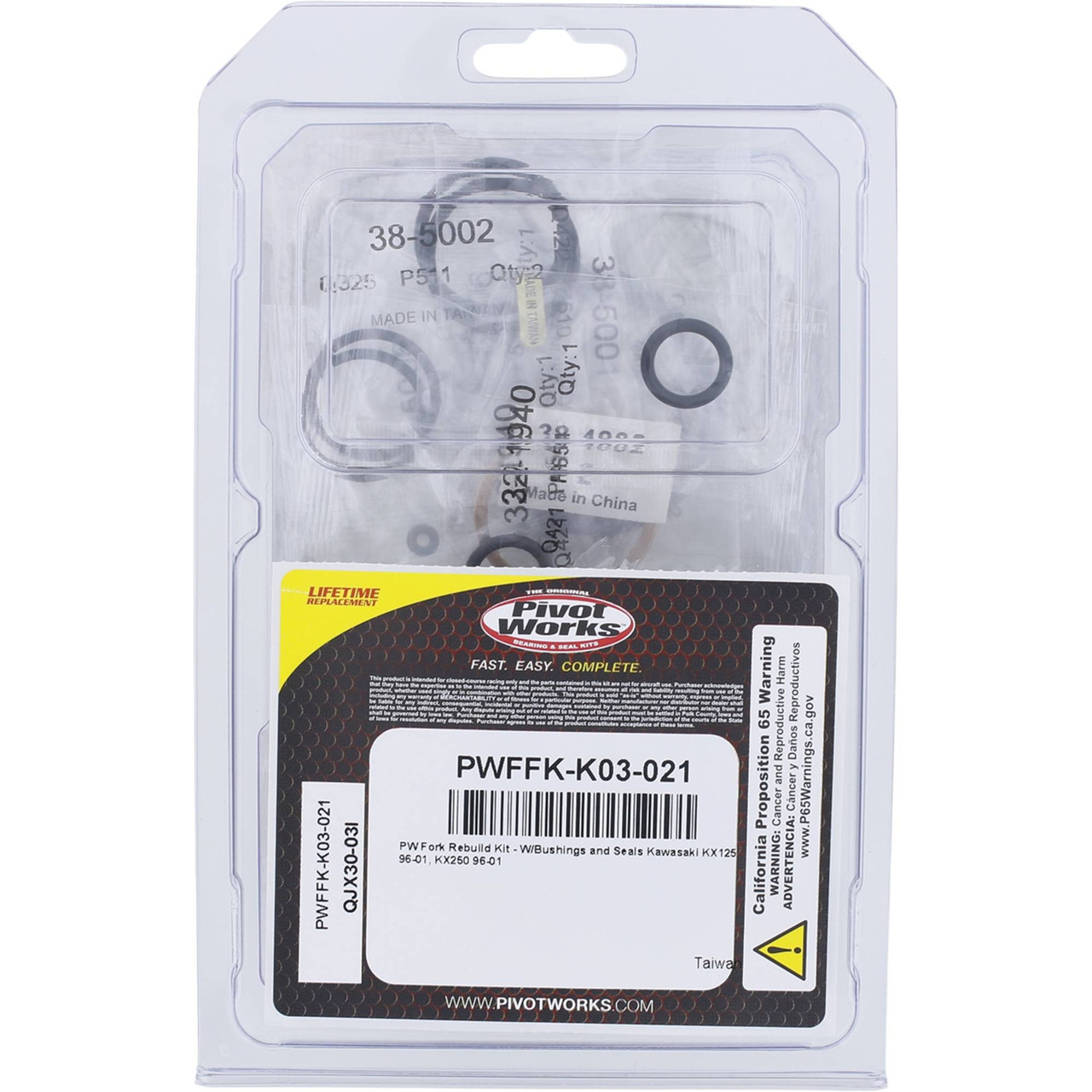 Pivot Works Fork Rebuild Kit PWFFK-K03-021 - Kawasaki KX 125 1996