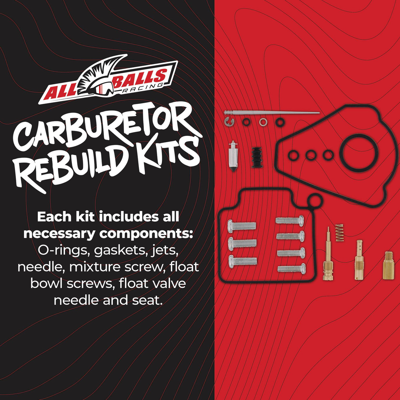 All Balls Carburetor Kit, Complete - Honda TRX400EX 99-08, TRX400X