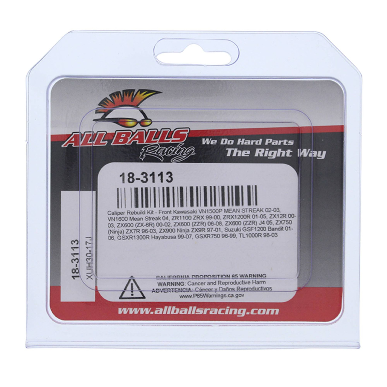All Balls Front Caliper Rebuild Kit 18-3113 - Kawasaki VN 1500P
