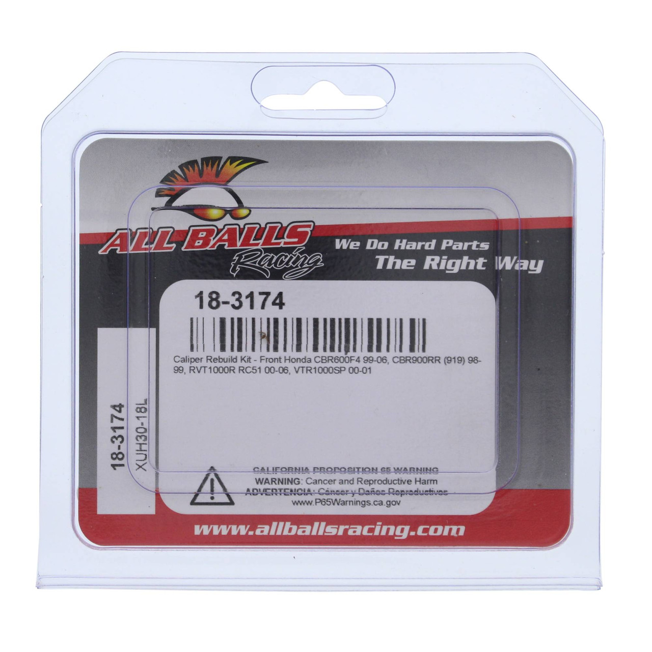 All Balls Front Caliper Rebuild Kit 18-3174 - Honda CBR 600 F4 99