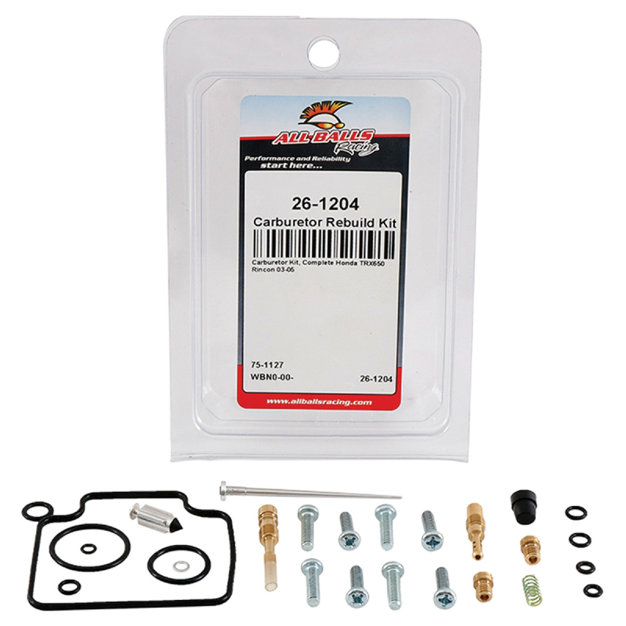 All Balls Carburetor Rebuild Kit 26-1204 - Honda TRX650 Rincon 03