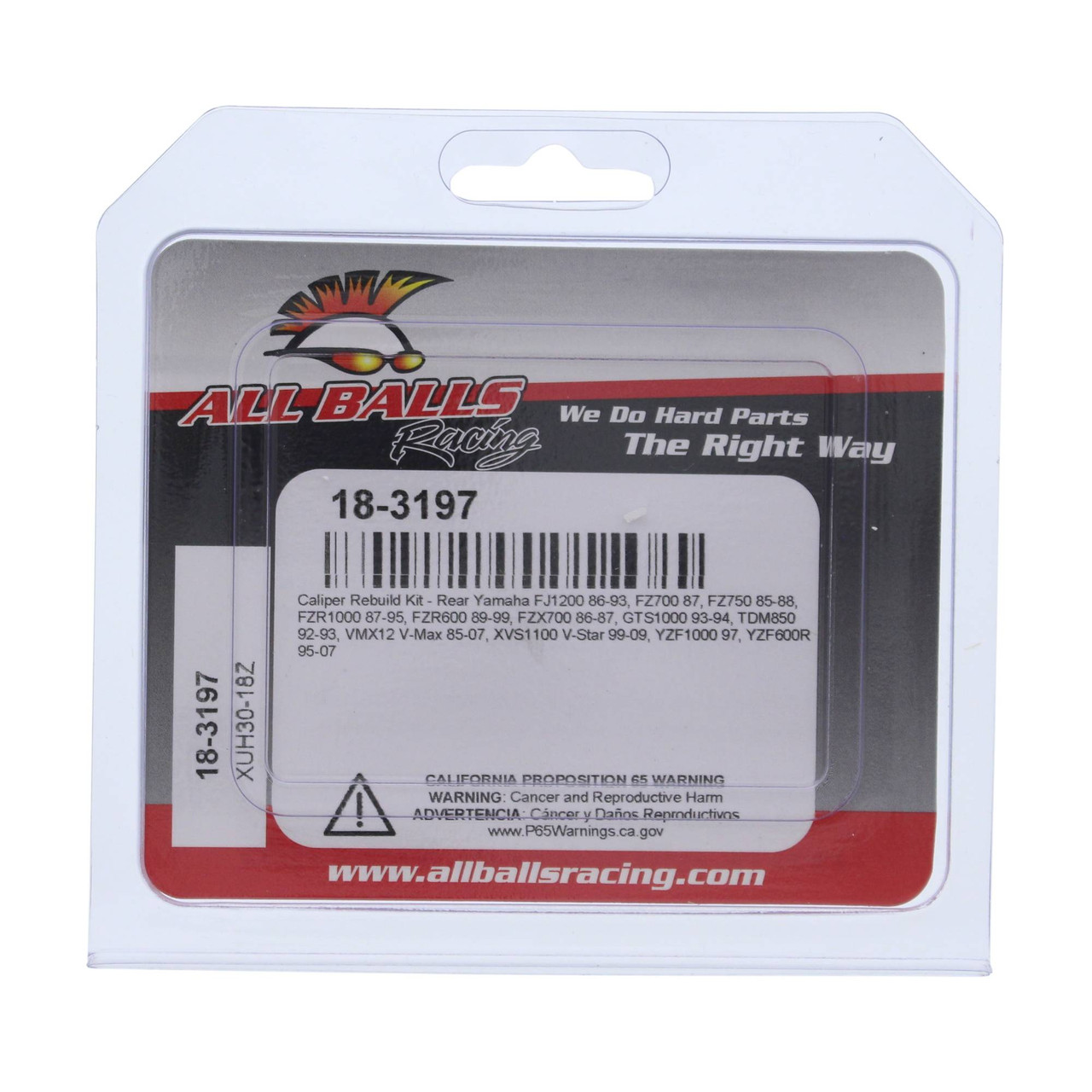 All Balls Rear Caliper Rebuild Kit 18-3197 - Yamaha FJ1200 86-93 | DBE