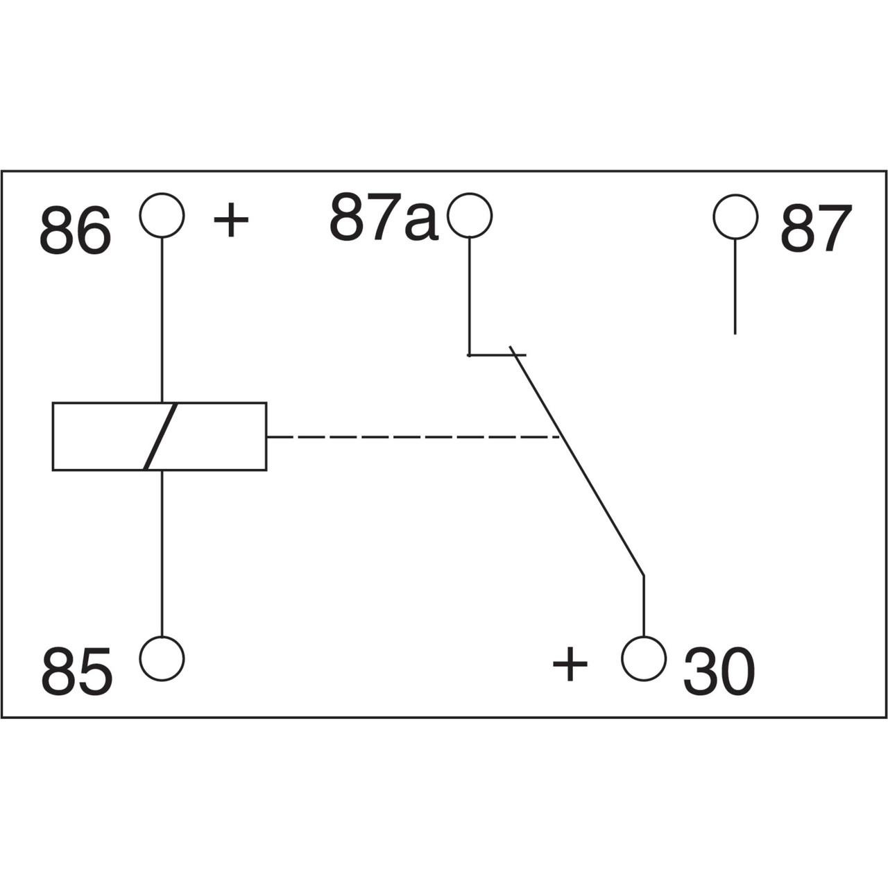 Power Relay Bosch Style 12 Volt w Pigtail HD 30 Amp Continuous Duty 5Wire DBE