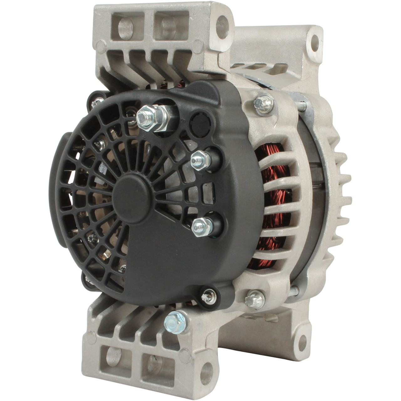 TRUCK ALTERNATOR - DELCO 24SI 160 AMP 8600889 QUAD Mount 400-12286