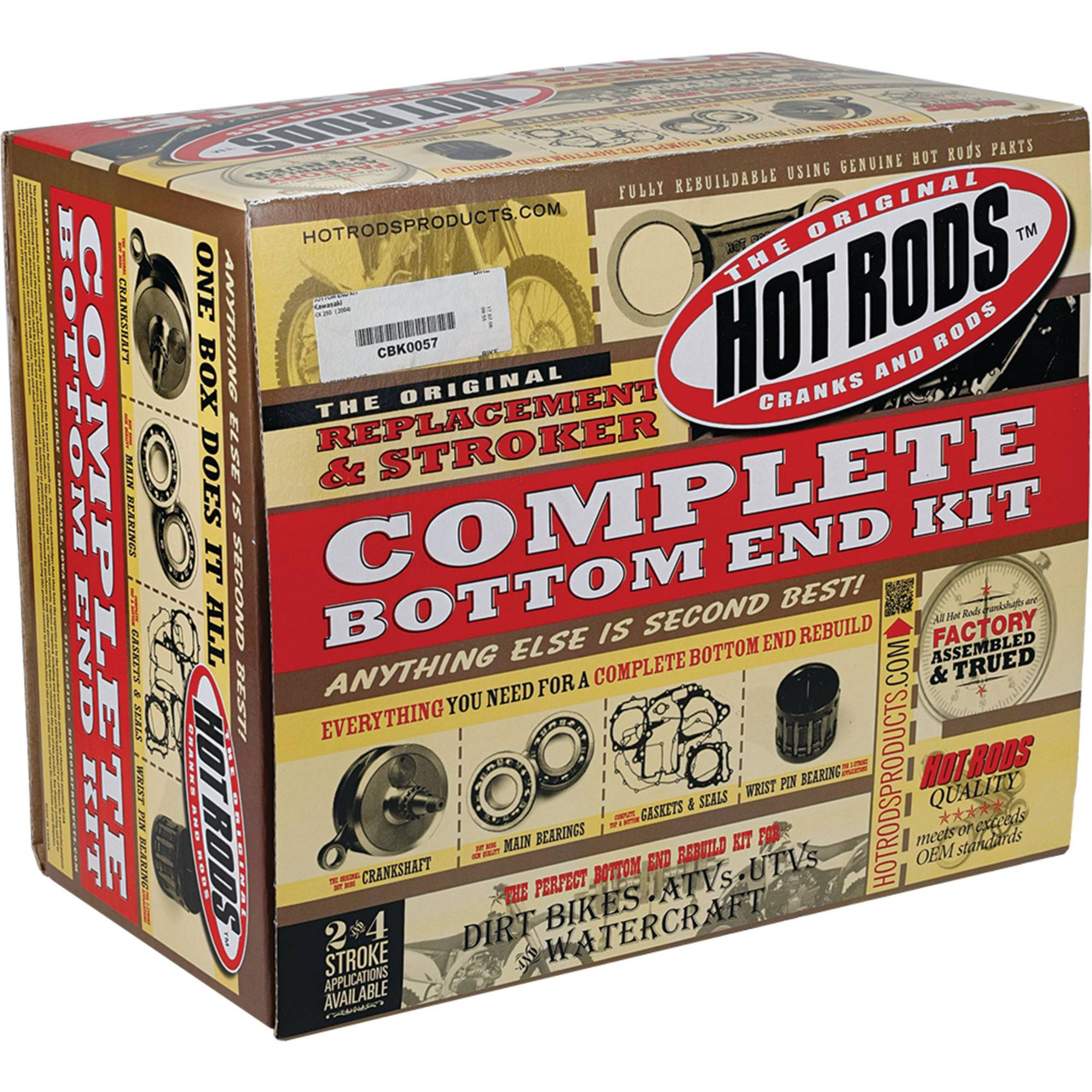 Hot Rods Bottom End Kit - Kawasaki KX 250 04 CBK0057 | DBE