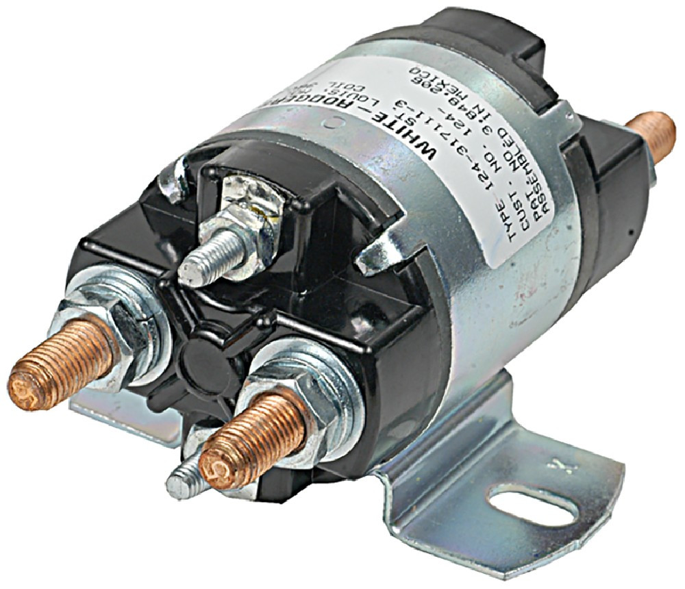 USA-Made 12V Push Button Starter Solenoid – Negative Triggering, 3-Terminal