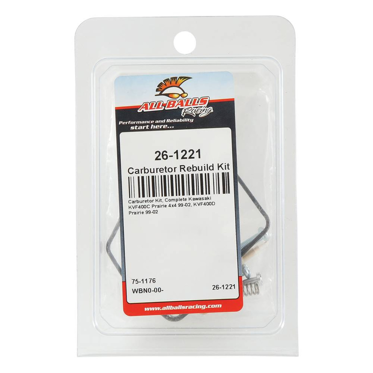 All Balls Carburetor Rebuild Kit for Kawasaki KVF 400 C Prairie