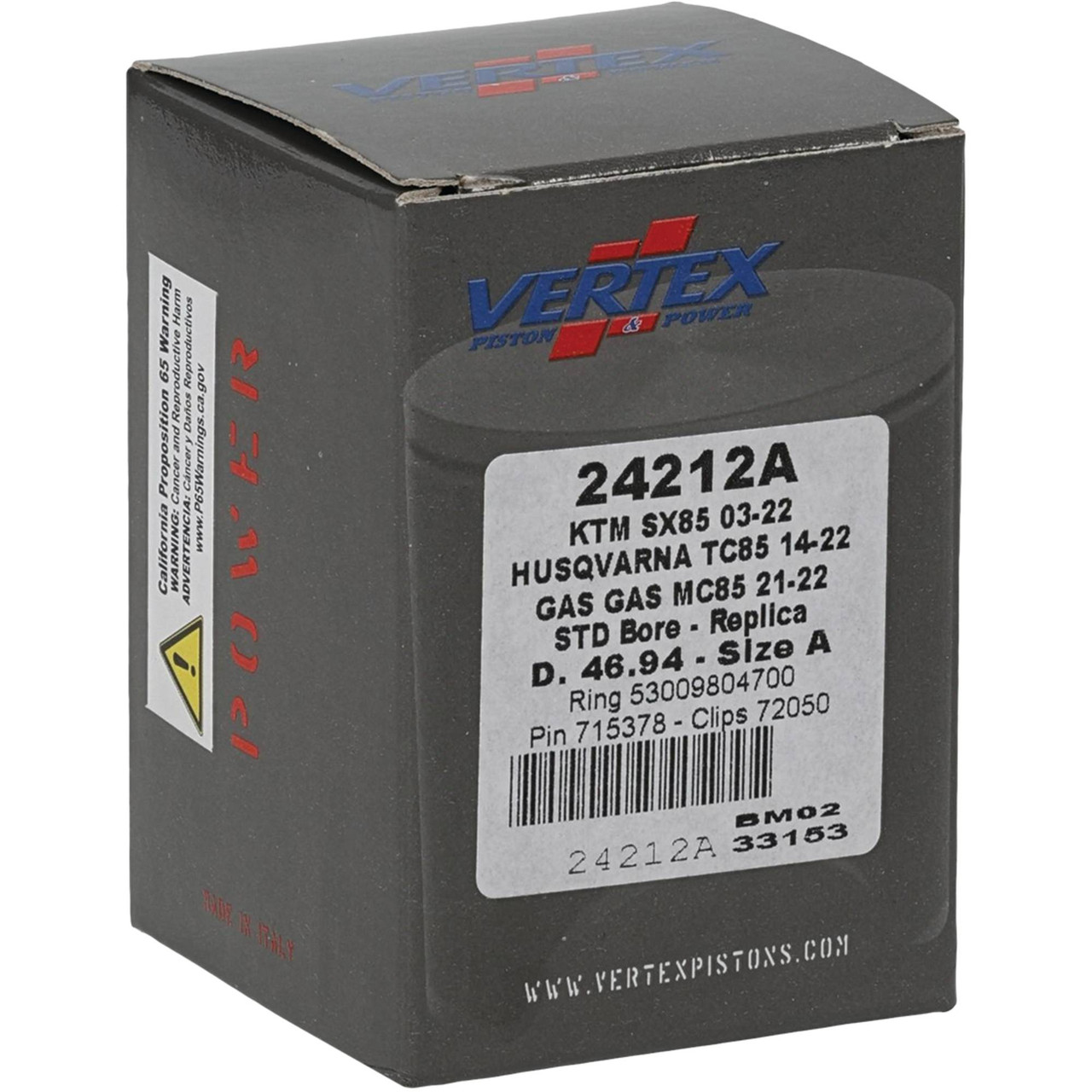 KTM 300EXCピストンセット Vertex Piston Kit for KTM 300 EXC TPI (18)) | DBE