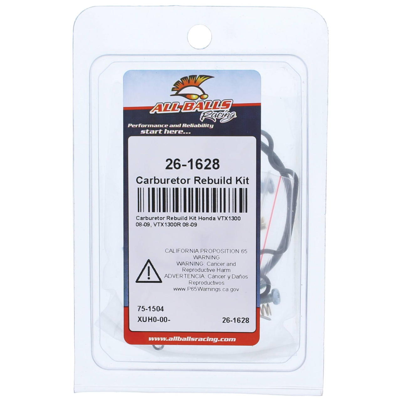 All Balls Carburetor Rebuild Kit 26-1628 for Honda VTX 1300 C 08