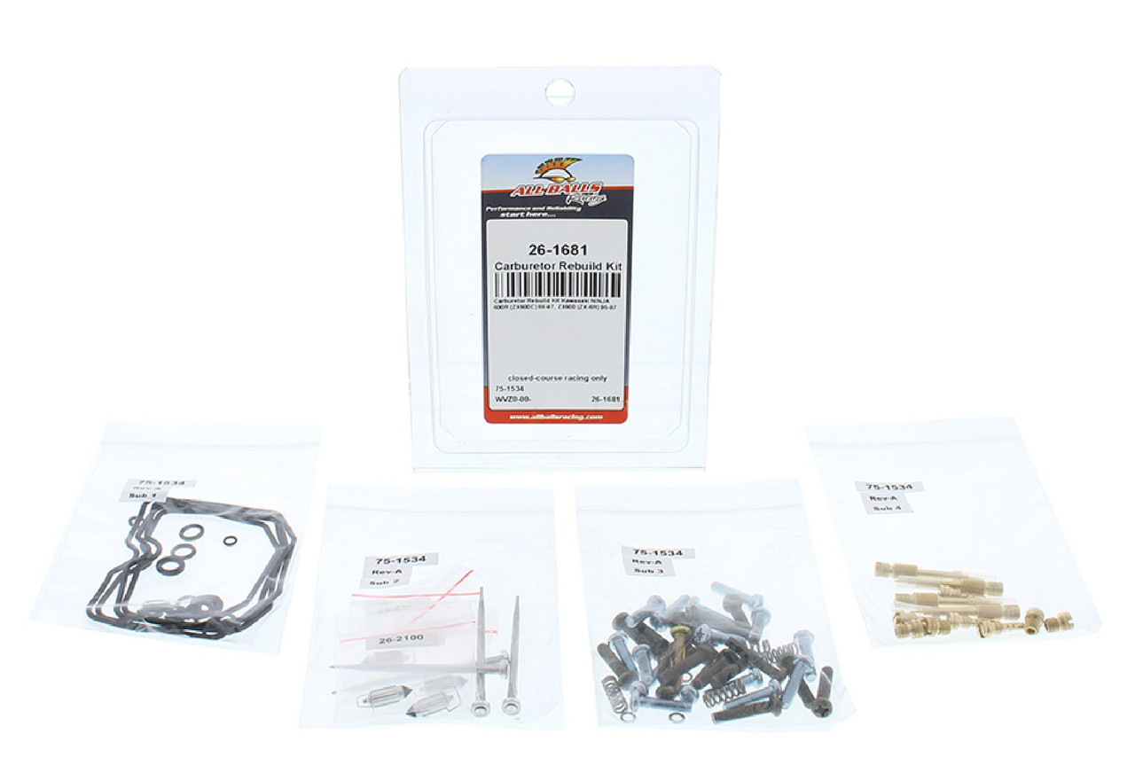 All Balls Carburetor Rebuild Kit 26-1681 for Kawasaki Ninja 600 R