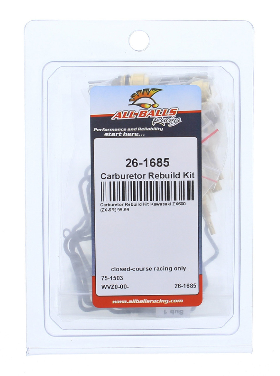 All Balls Carburetor Rebuild Kit 26-1685 for Kawasaki ZX 6R ZX