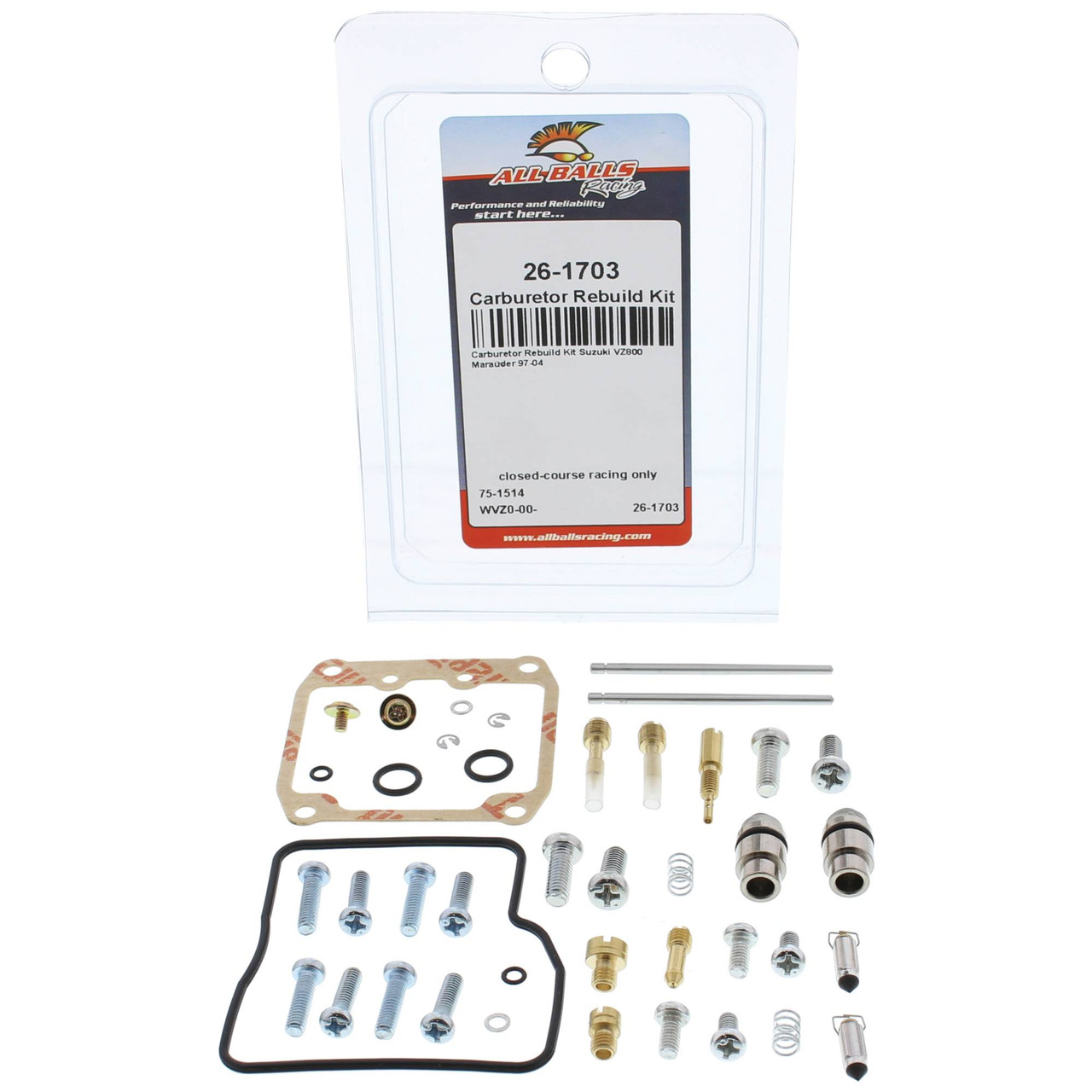 All Balls Carburetor Rebuild Kit 26-1703 for Suzuki VZ 800