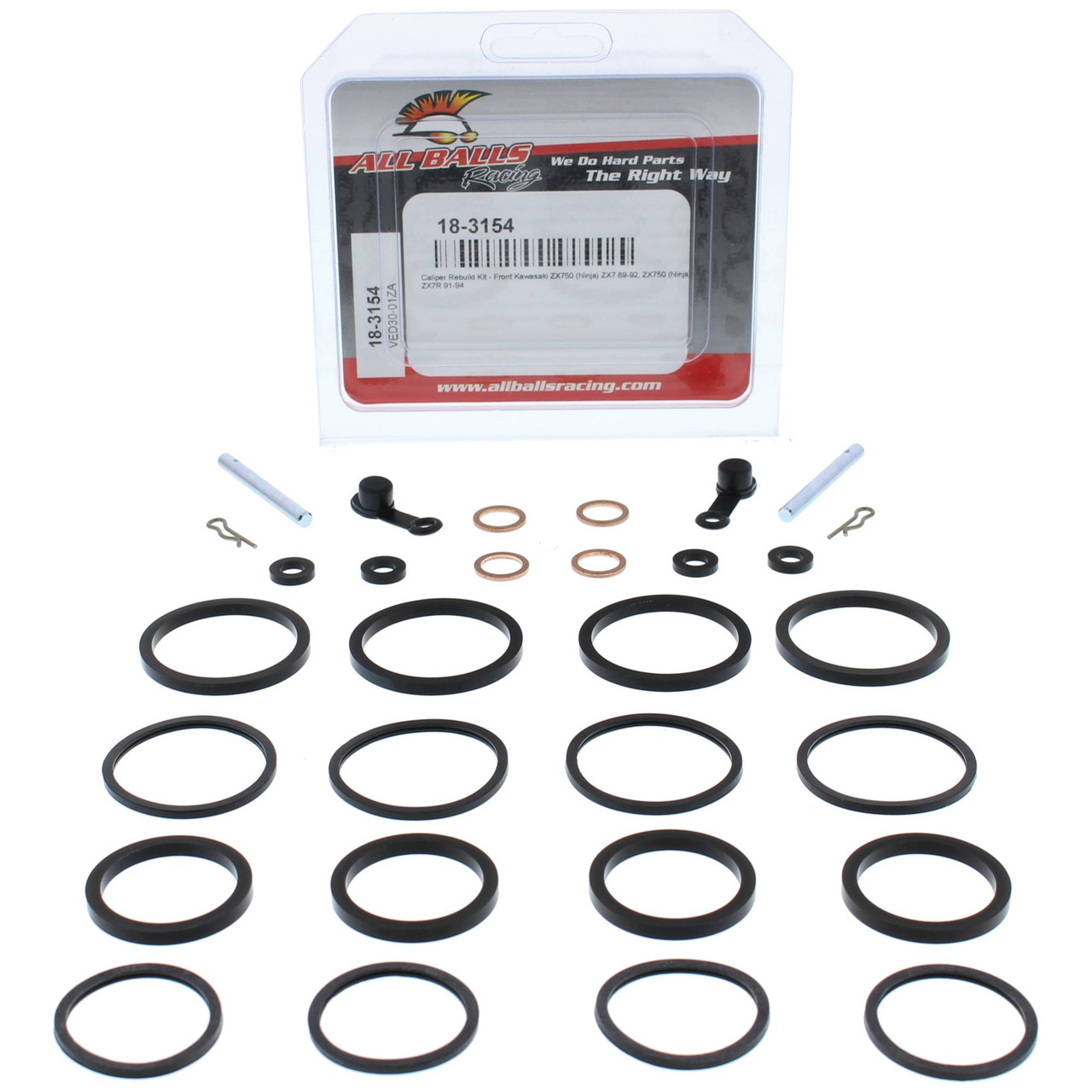 All Balls Caliper Rebuild Kit 18-3154 for Kawasaki ZX 7 Ninja ZX