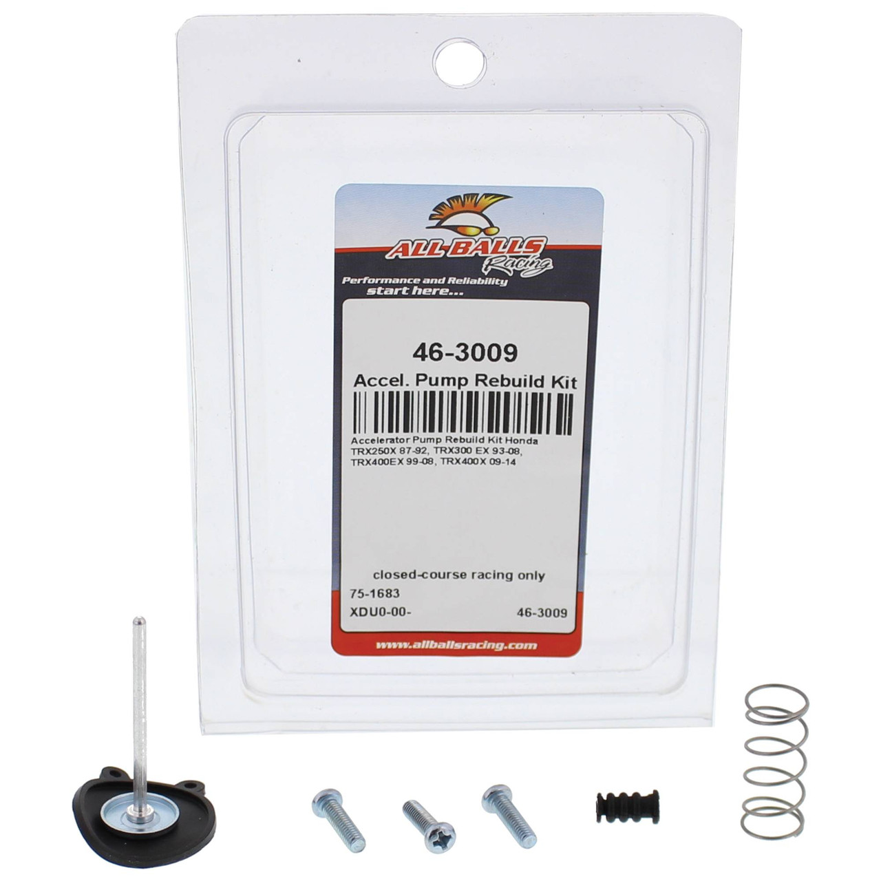 All Balls Accelerator Pump Rebuild Kit 46-3009 for Honda TRX 250 X