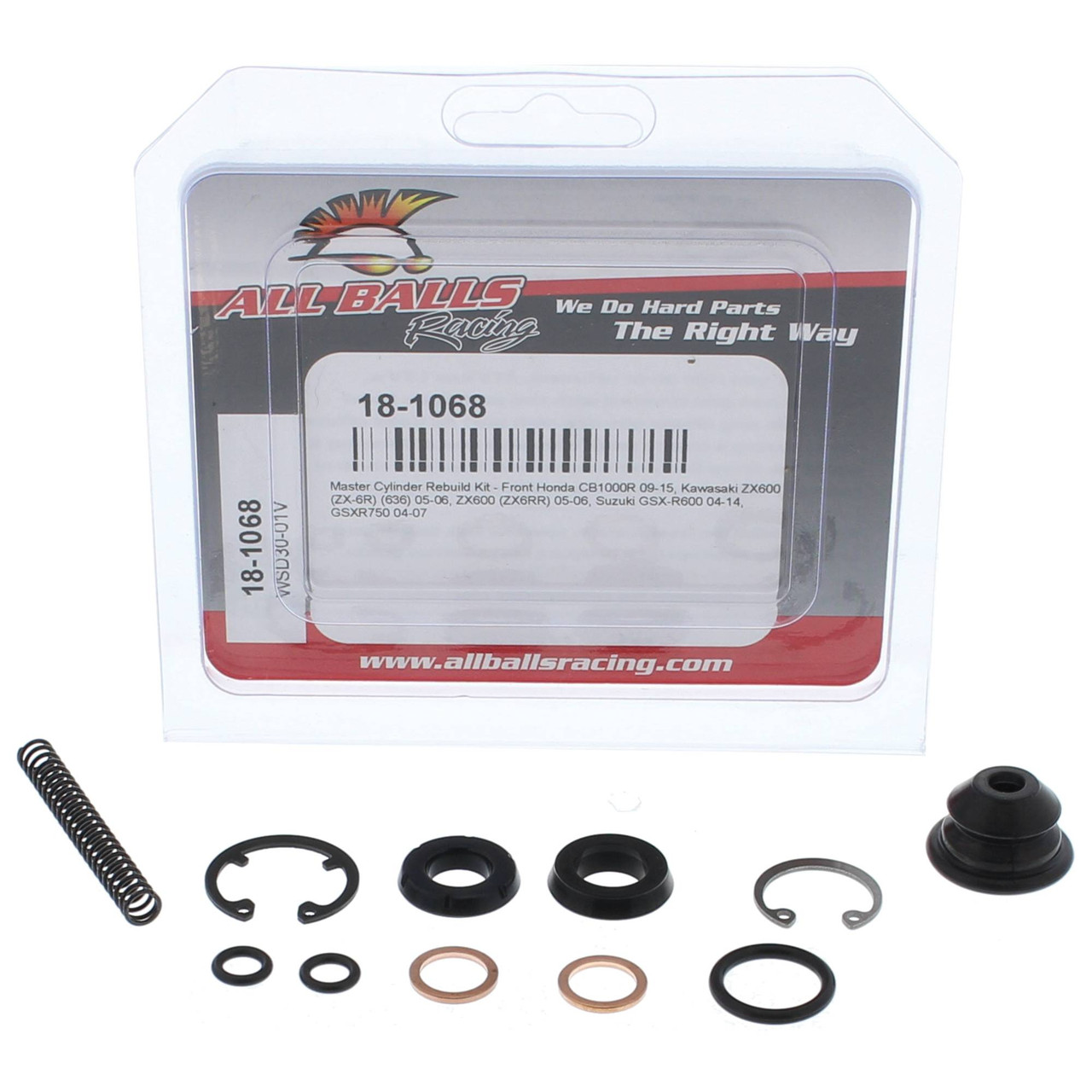 All Balls Master Cylinder Rebuild kit 18-1068 for Kawasaki ZX 6R 05 06 All Balls Master Cylinder Rebuild kit 18-1068 for Kawasaki ZX 6R 05 06