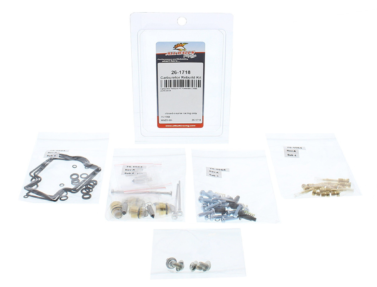 All Balls Carburetor Rebuild Kit 26-1718 for Kawasaki ZZR