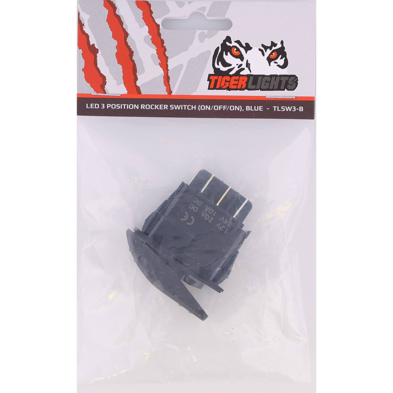 Blue LED Rocker Switch 1 3/8