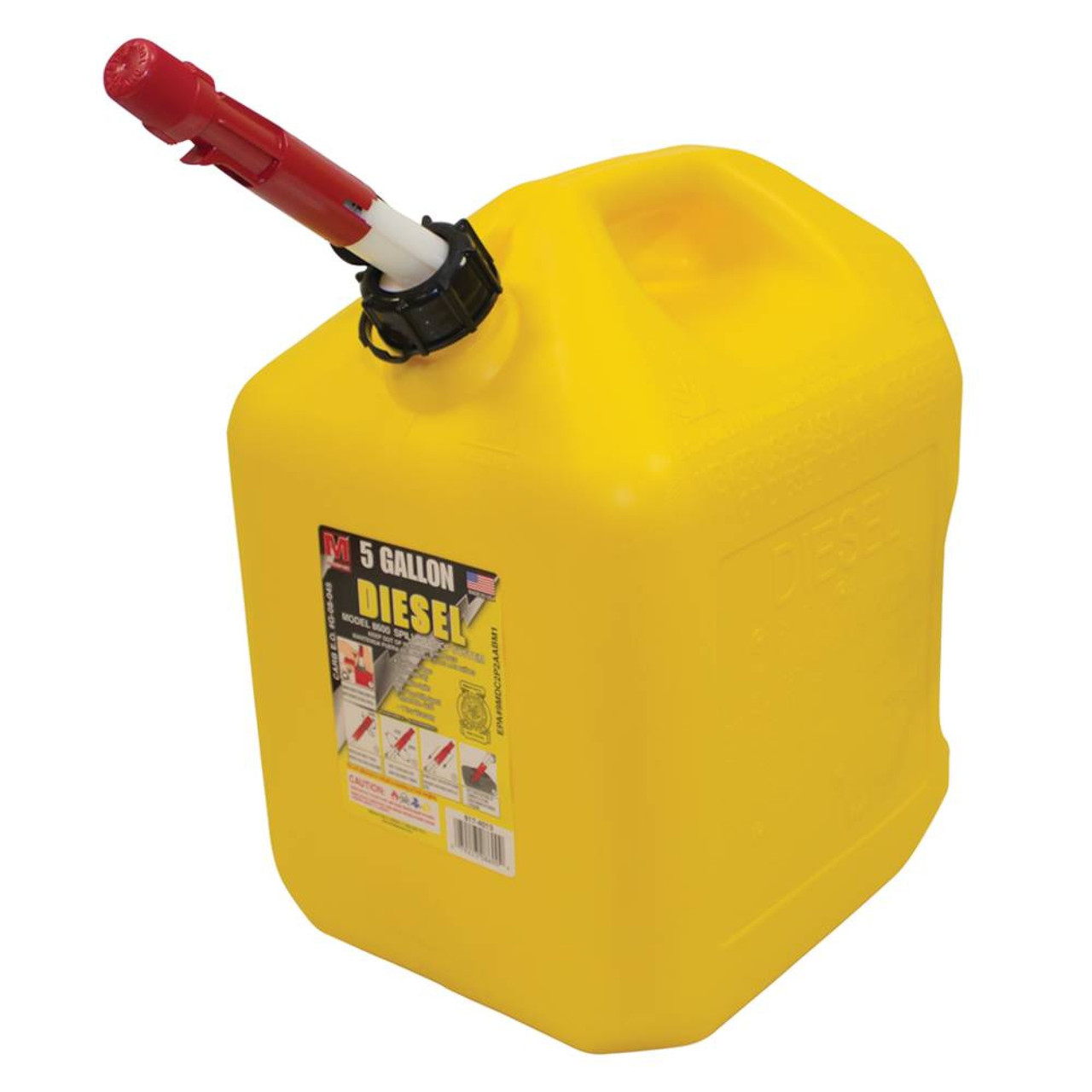 DESCETE　5L 5 Gallon Plastic Diesel Fuel Can 765-512 - DB Electrical