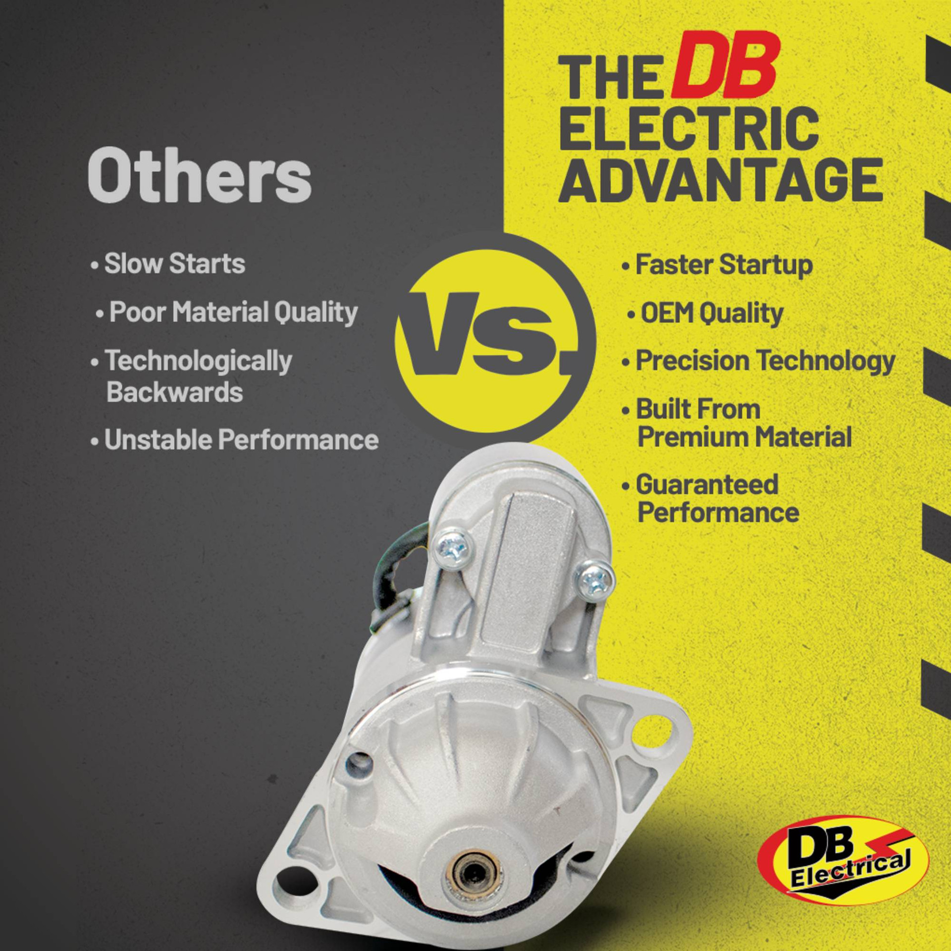 CAT CLARK MITSUBISHI FORK LIFT TRUCK STARTER DBE