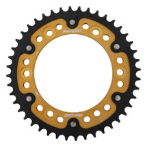 Supersprox - Steel & Aluminum Gold Stealth sprocket, 44T, Chain Size 530, RST-1306-44-GLD