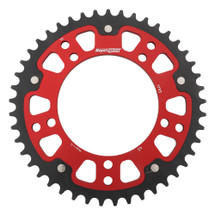 Supersprox - Steel & Aluminum Red Stealth sprocket, 45T, Chain Size 520, RST-1793-45-RED